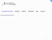 Tablet Screenshot of luisalbertohernando.com